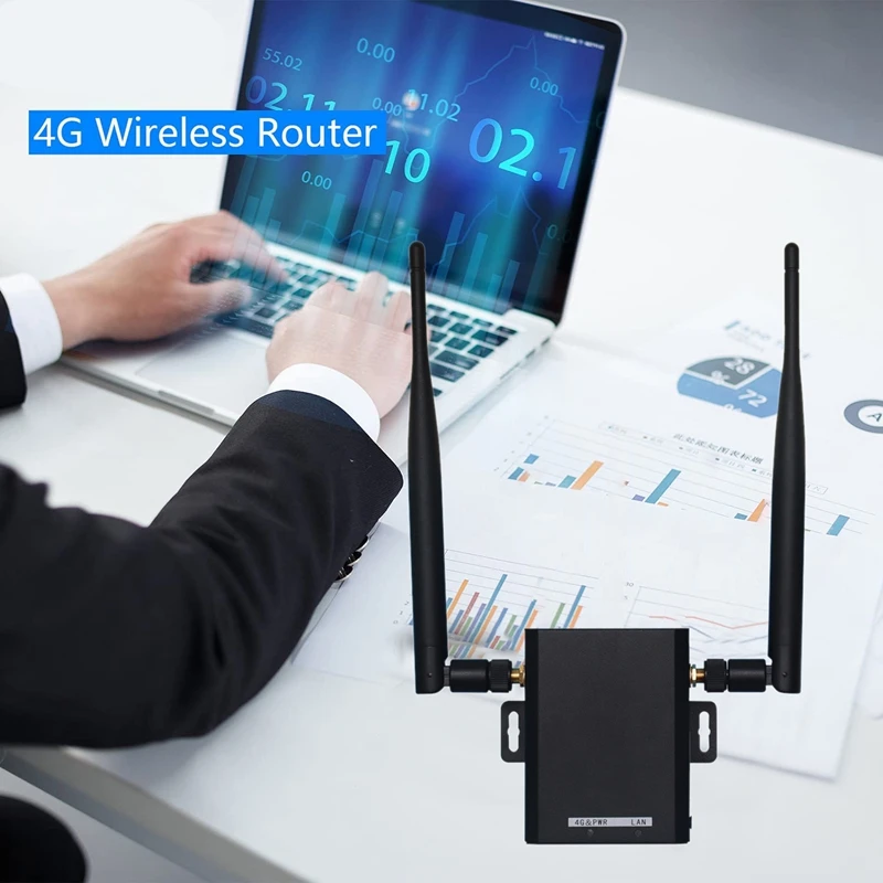 

H927 4G Industrial Grade Wireless Router 4G LTE CAT4 150Mbps SIM Slot Wifi Router Up To 16 Users With 2 SMA Antennas