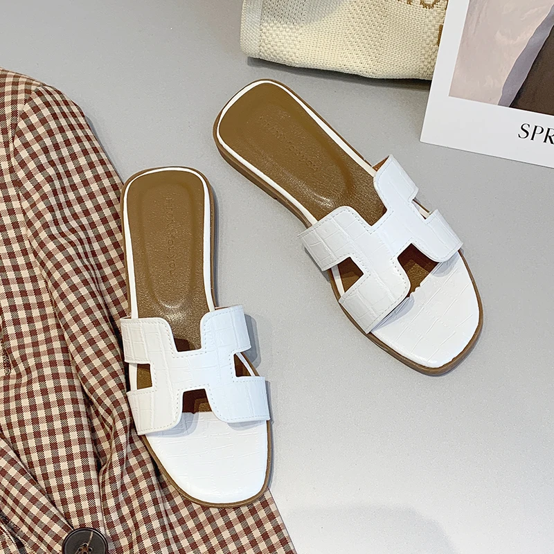 

Sandals Women Summer 2022 Luxury Sandals Women Designers Brand Sandals Women's Slippers Letters Travel Vacation Flat Slippers