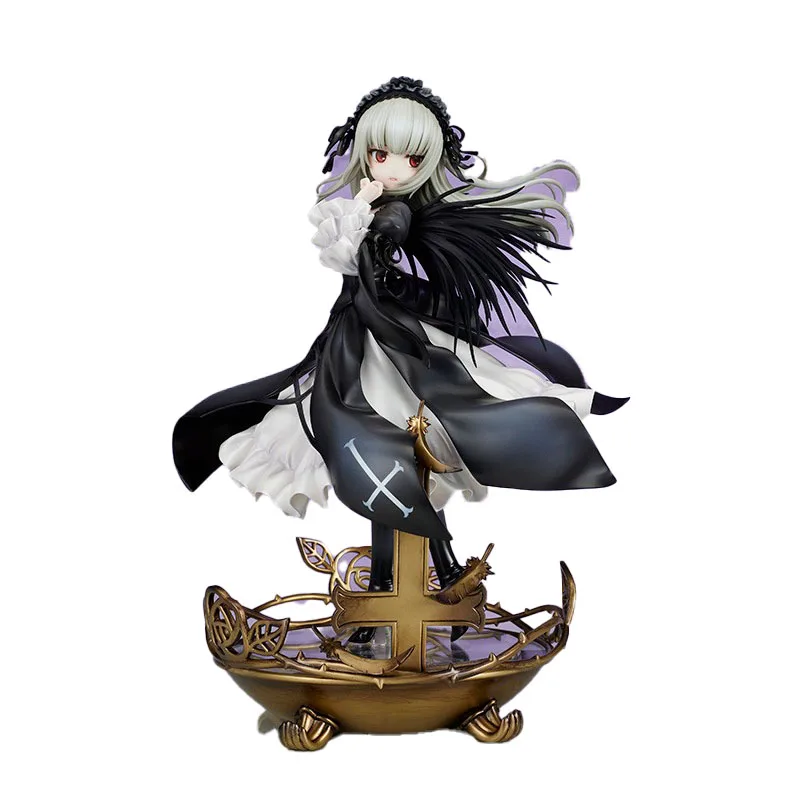 В наличии Original FLARE Suigintou Rozen Maiden 23 см статические продукты игрушечных моделей прилегающих фигур и красоток