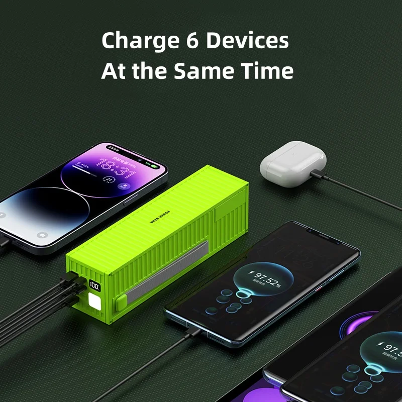 Power Bank 100000 mAh 66 Вт зарядное устройство для мобильного телефона с быстрой зарядкой