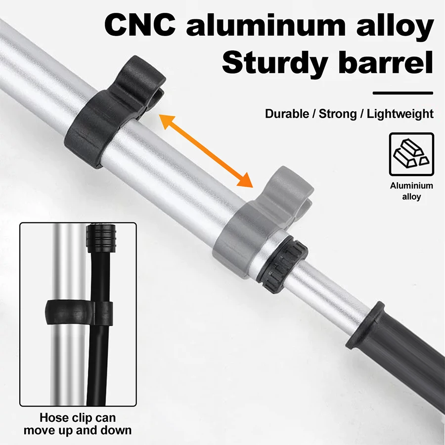 Портативный велосипедный воздушный насос X-TIGER высокого давления PSI с манометром