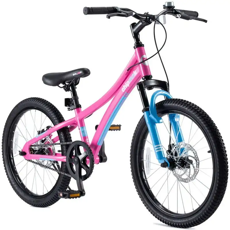 

Girls Kids Bike Explorer 20 Inch Front Suspension Aluminum Child's Cycle with Disc Brakes Pink Nh rotor Ebike brake pads Mt Ebi