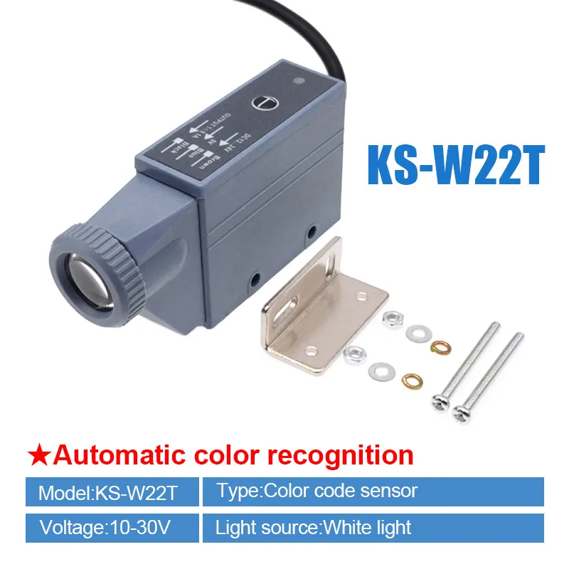 

Фотоэлектрический датчик цвета CNMAWAY KS-W22-R22-RG22-W22T-WG22 10-30В