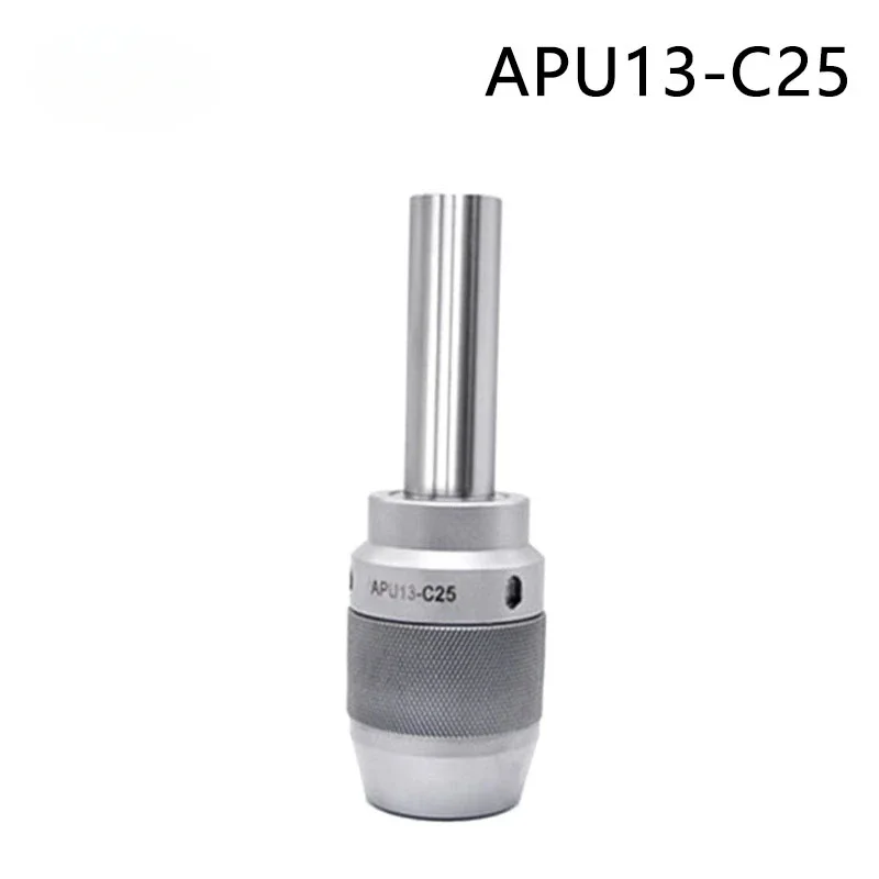 NEW C25 apu Straight shank cutter c25 apu13apu16 one-piece self-tightening drill chuck milling machine tool holder spindle