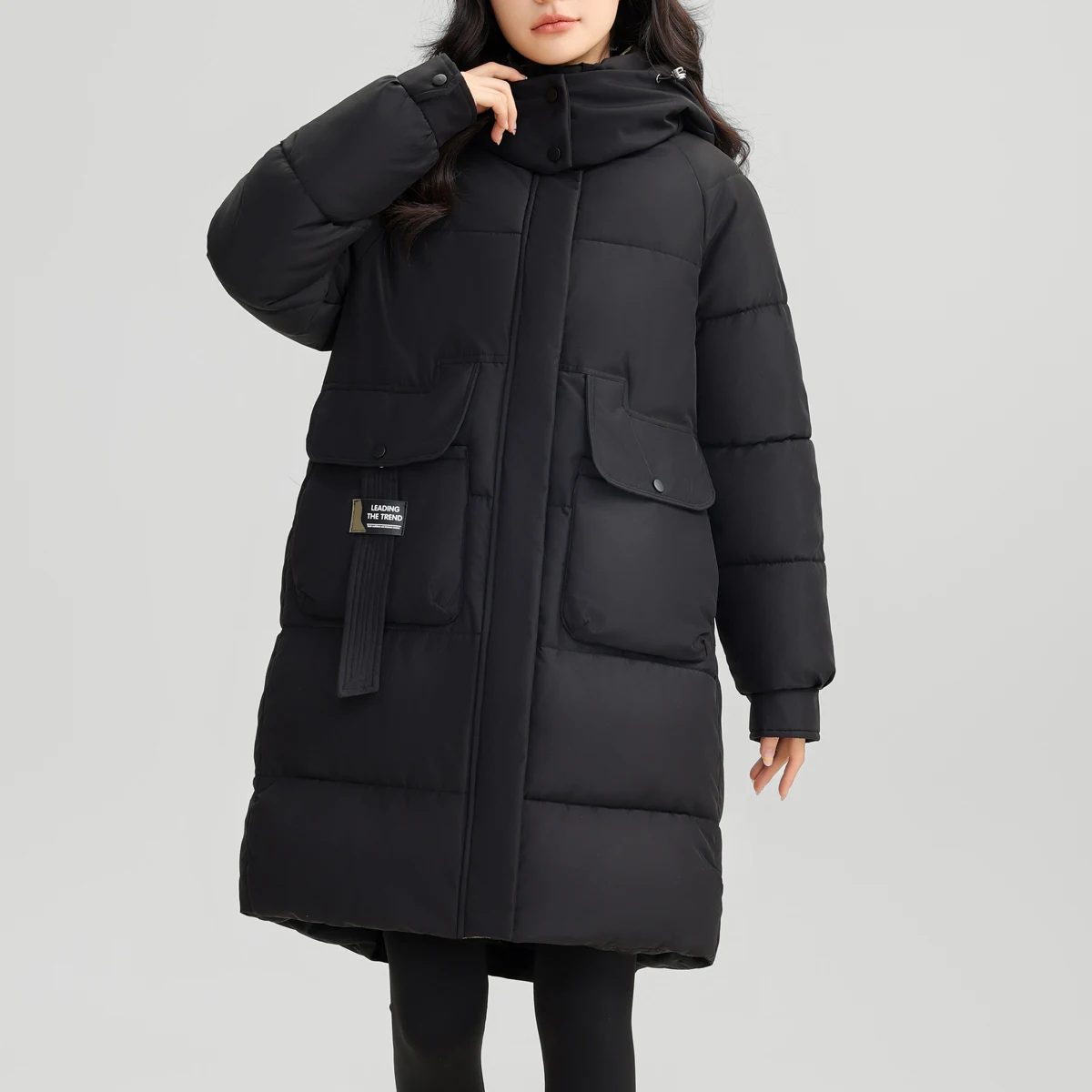 Новые повседневные модные женские зимние парки для женщин пальто длинная теплая