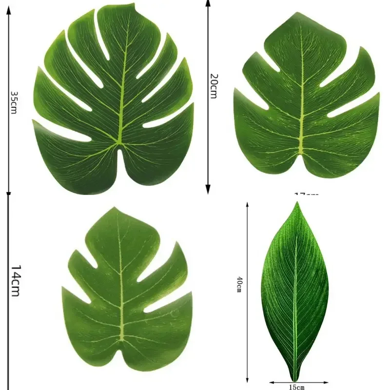 Искусственные Пальмовые Листья открытые школьные сезоны украшение в виде