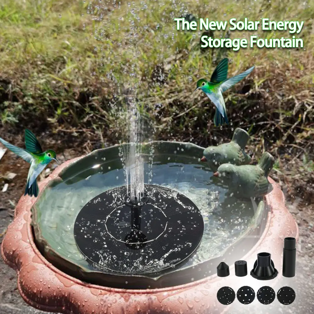 

Solar Powered Floating Pump Fountain Water Feature Bird Bath Pond Pool Garden Decoration