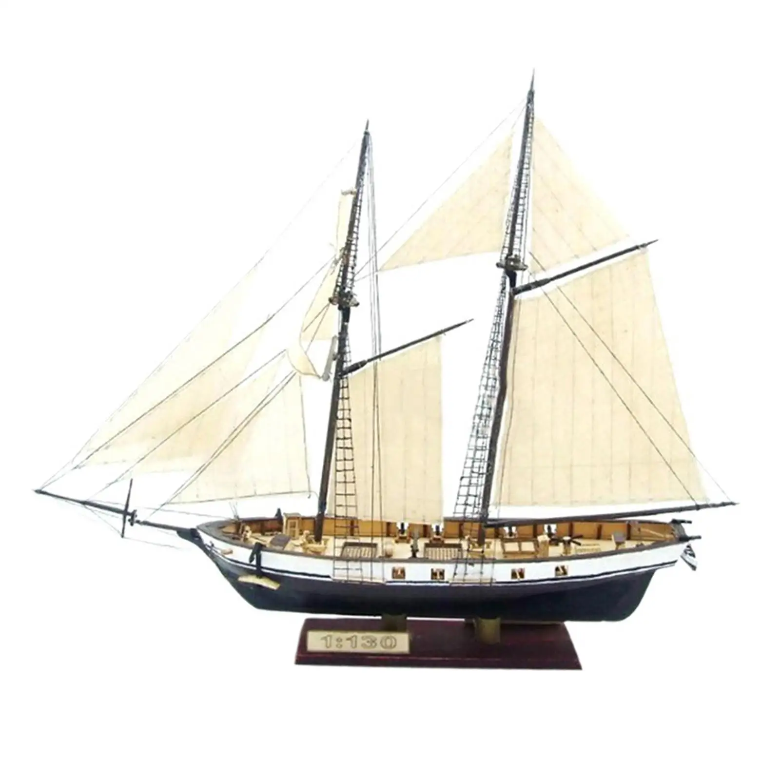 S For Vessel Wooden Model Building Nautical Sailing Boat Model