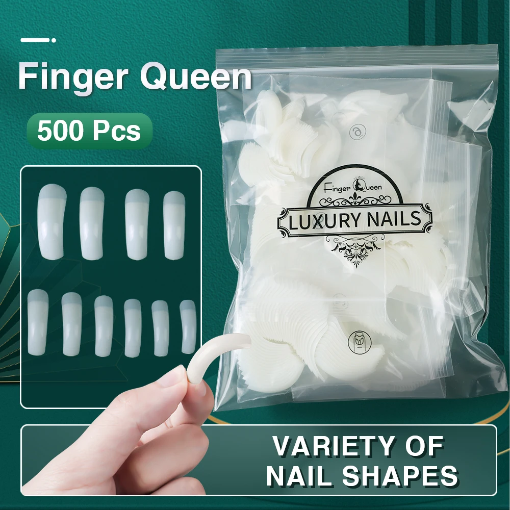 

500Pcs Acrylic False Nail Supplies For Professional Accessories Press On Nails For Manicure Tool French Extension Nail Tips Set