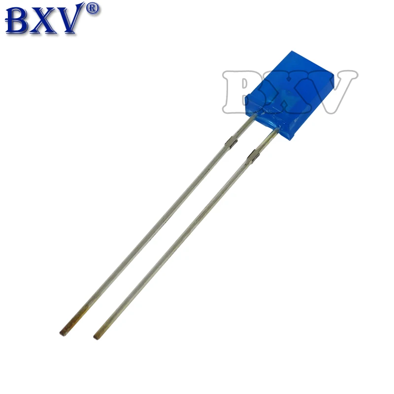 100 шт./лот 2X3X4 2X5X7 квадратный светодиод 234 257 светоизлучающий диод синий красный