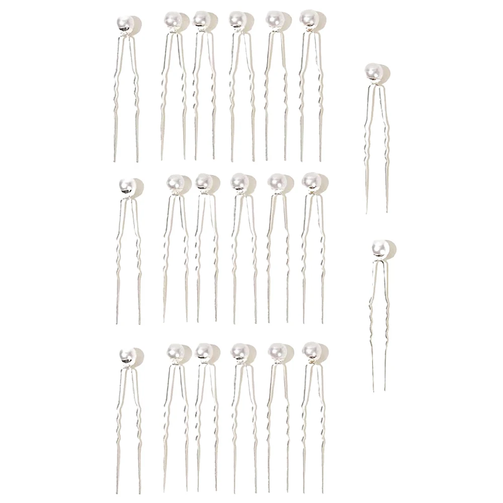 20 шт./комплект женские антискользящие гипоаллергенные вилки для волос с