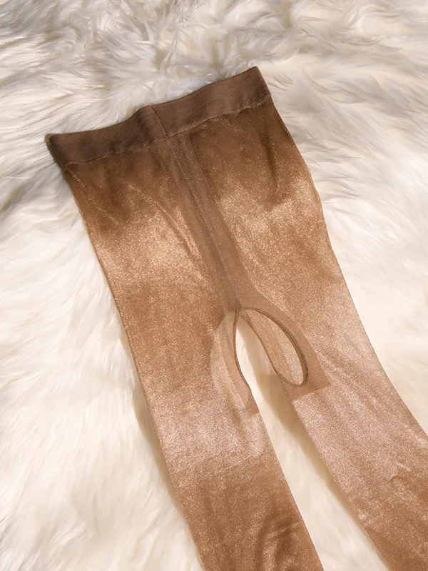 exotic2024 модные женские новые шелковые чулки с невидимой промежностью ультратонкие