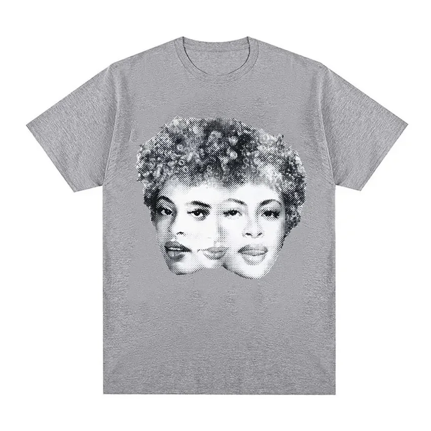 Рэпер Ice Spice Винтажная футболка с графическим рисунком Мужская в стиле хип-хоп