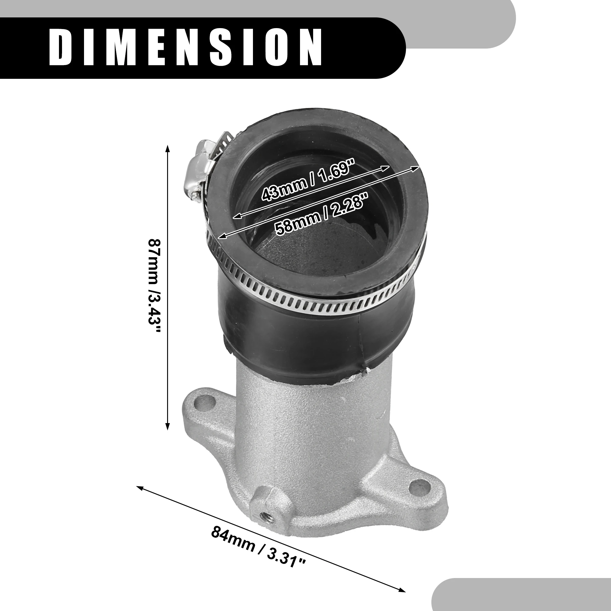 Впускной коллектор карбюратора Motoforti для Honda CX500 1978-1979 CX500C 1979-1982 CX500D 1979-1981