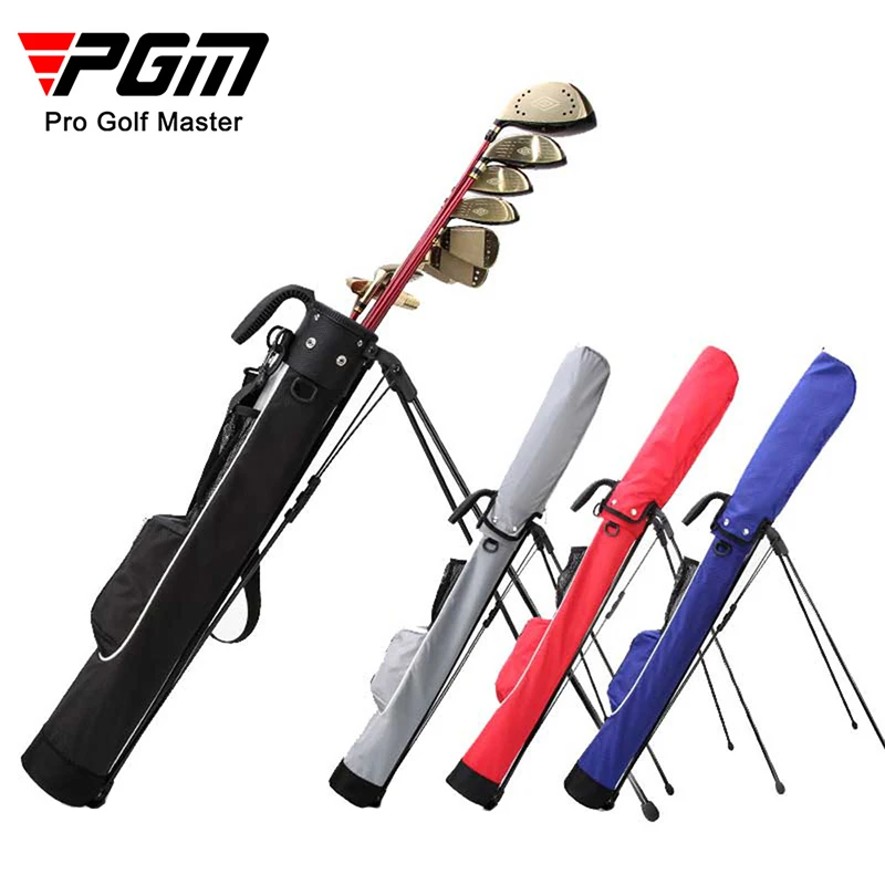 PGM Golf Stand Bag Lightweight Portable Golf Bracket Bag Waterproof Golf Gun Bag Support Stand Rack Large Capacity for 9 Clubs
