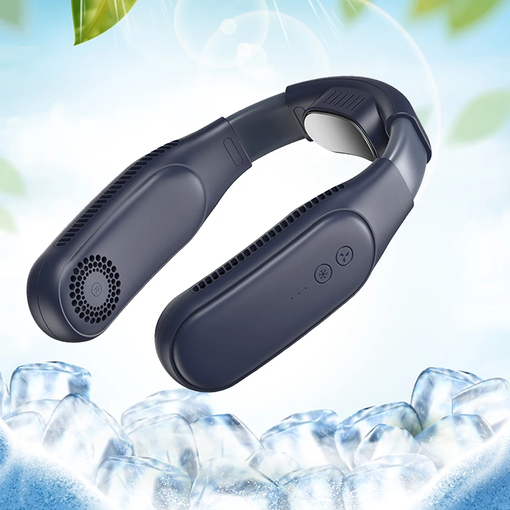 

4000mAh Neck Fan Portable Bladeless USB Hanging Mini Rechargeable Mute Fans for Outdoor Wearable Cooling Electric Wireless FAN