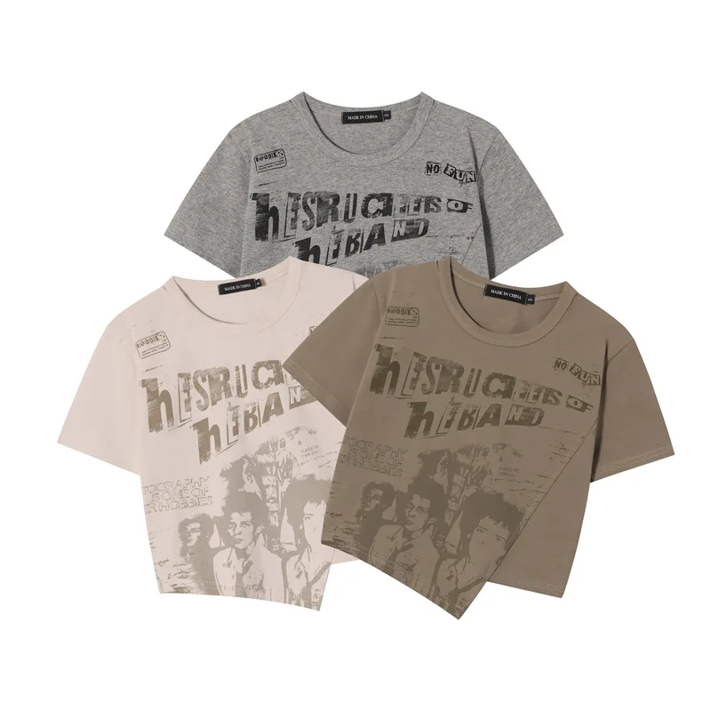 

Уличный стиль, Женский приталенный Топ, Модная Летняя асимметричная Сексуальная футболка с коротким рукавом в стиле хип-хоп для девушек, ви...