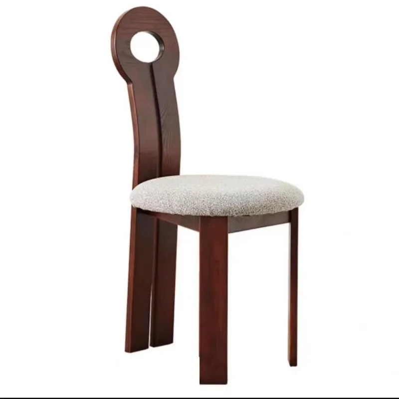 Обеденные стулья из массива дерева в стиле ретро роскошный дизайн домашняя