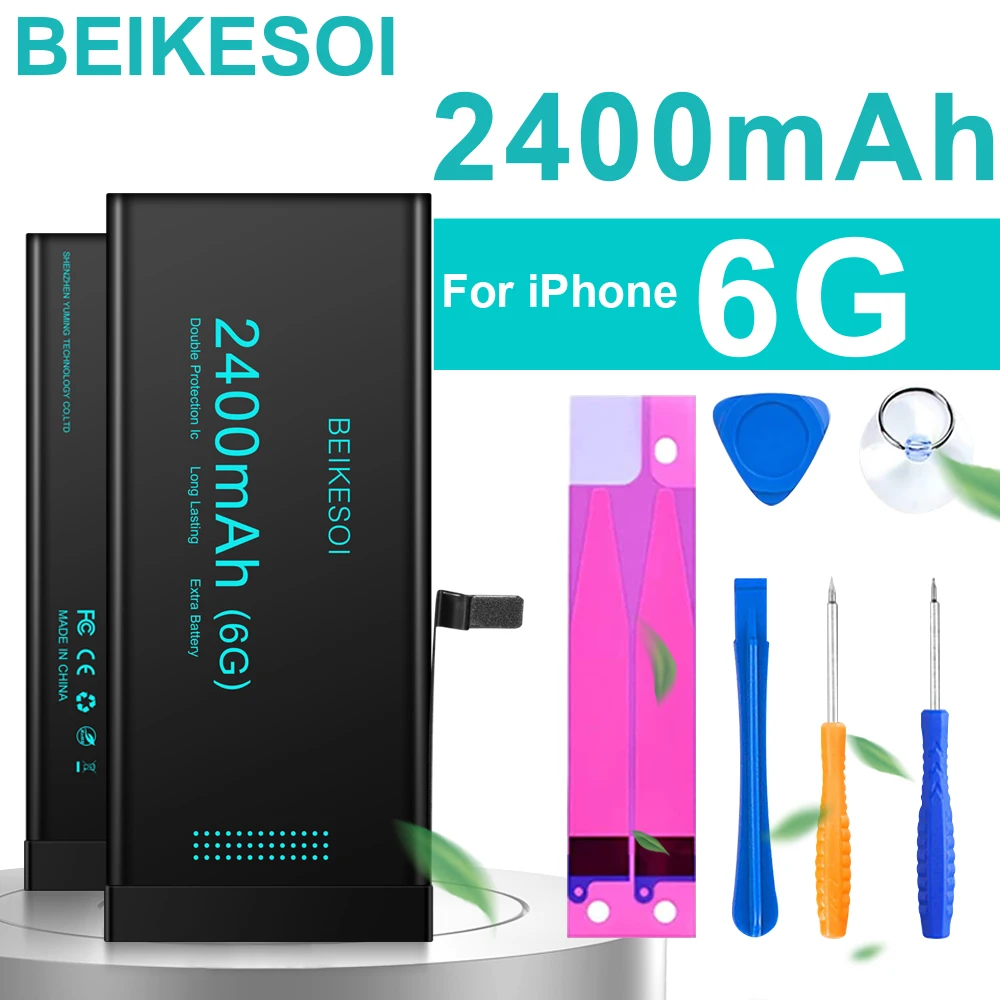 

BEIKESOI оригинальный аккумулятор высокой емкости для iphone 6 100% новый литиевый аккумулятор + Бесплатные инструменты