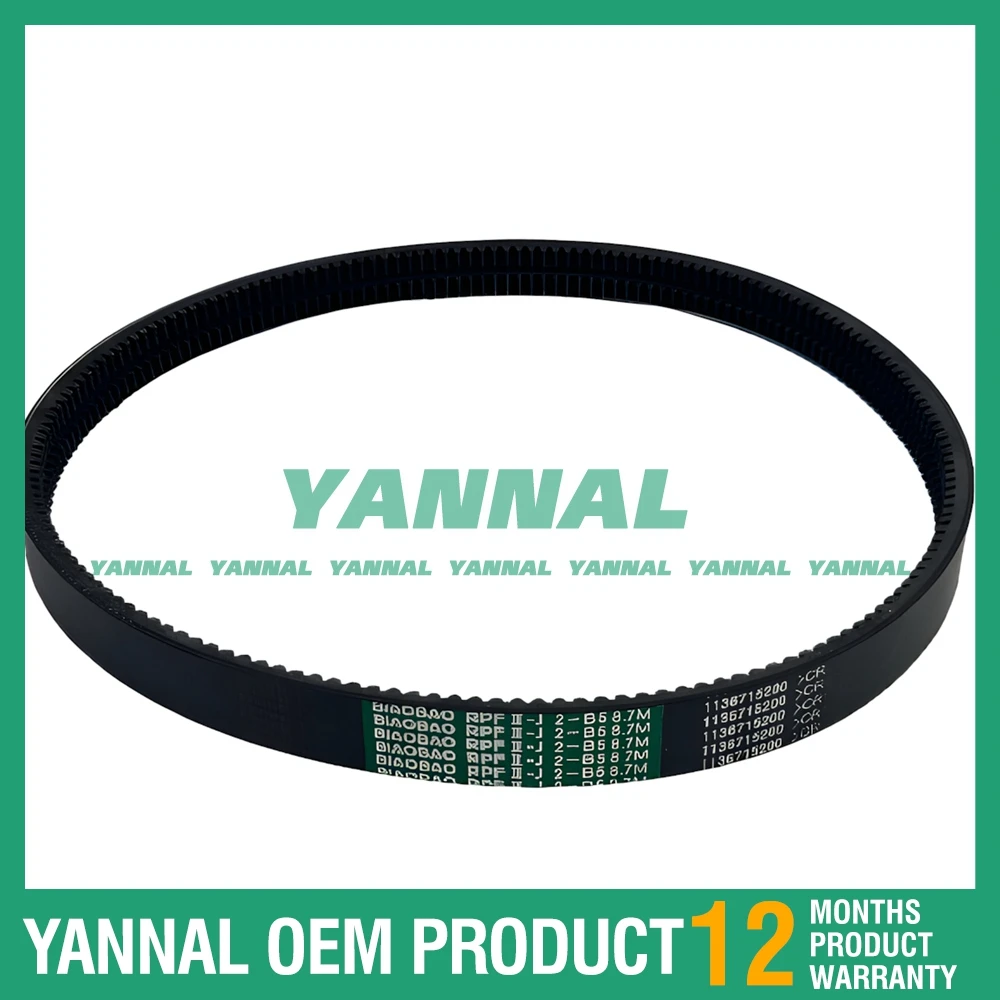 Хорошее качество ремень вентилятора 6WG1 1136715200 Для запчастей дизельного двигателя