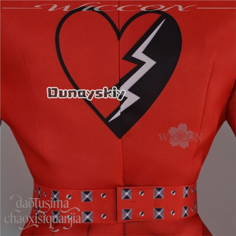 Костюм для косплея KS*21Red: Аниме-персонаж Dantss Wicked 5, стильная черно-красная куртка, модная клетчатая юбка Jirai Kei, парик для Хэллоуина (art.: 3920dc607bfc6) - 3920dc607bfc6