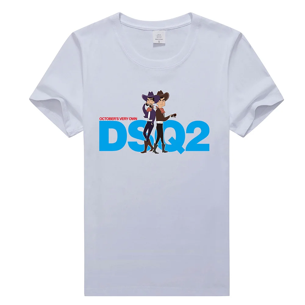 

DSQ2 Summer T Shirt For Men Free Shipping 100 Cotton O-neck Oversize Designer Luxury Brand Women T-shirts 2022 New Arrival Tees