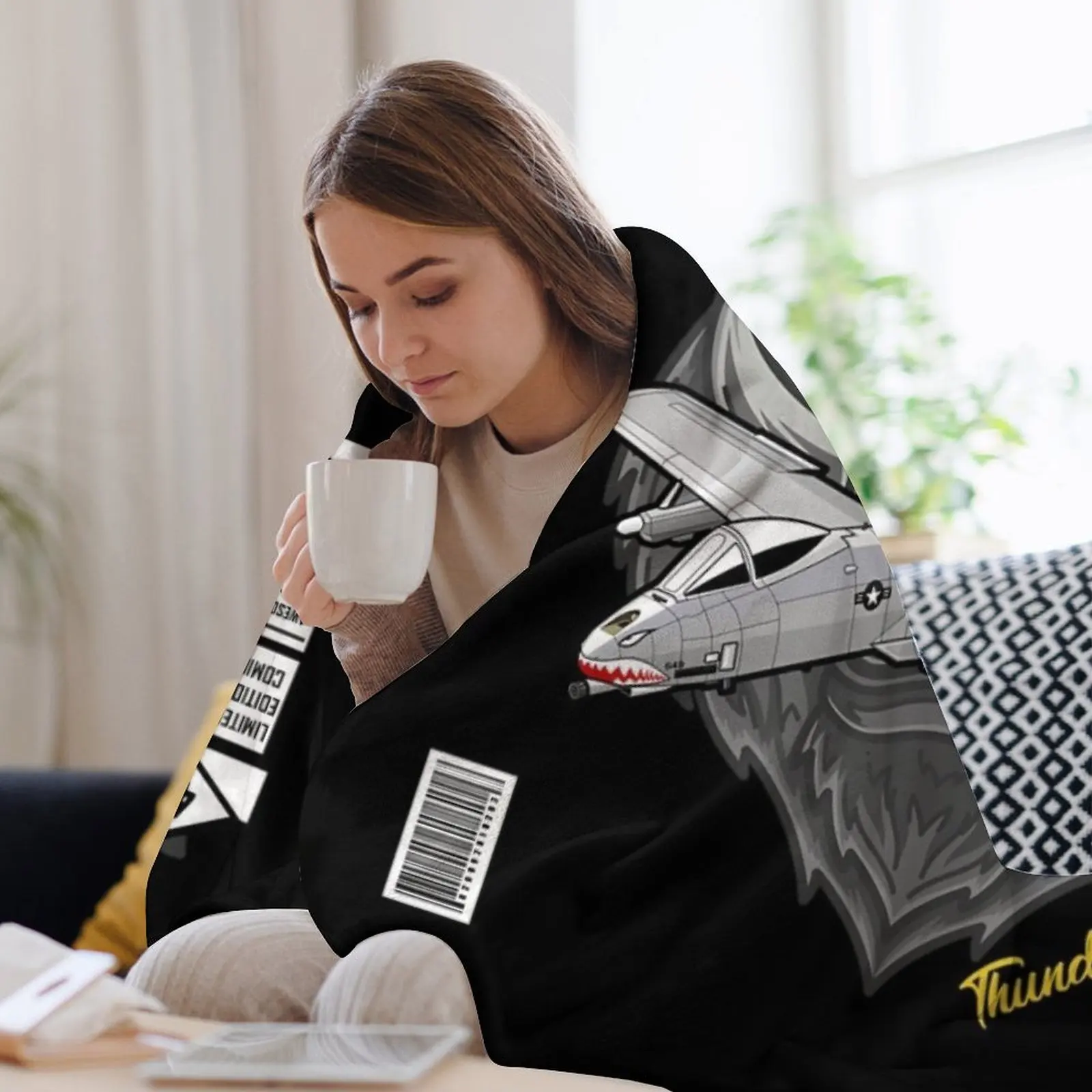 Одеяло с комиксами A-10 Warthog ограниченная серия декоративные одеяла люксового