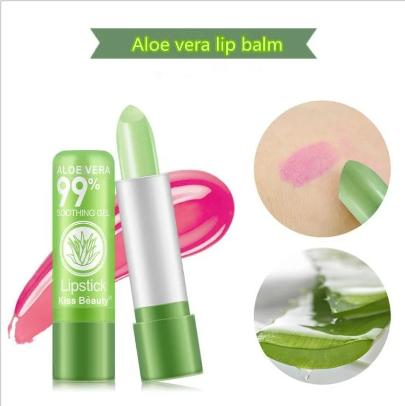 

Moisture Melt Lip Balm Long-Lasting Change Color Lipstick Women Aloe Nonstick Tube Anti Aging Makeup Care Beauty Tools