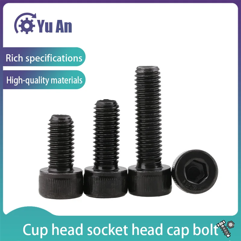 

DIN912 Spot 12.9 High Strength Cup Head Hexagon Socket Head Bolt Hexagon Socket Head Cap Screw M12-m20 1PCS