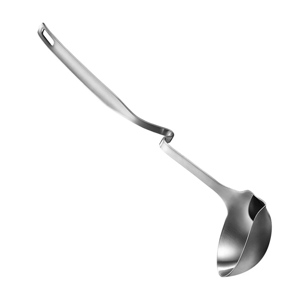 

Metal Spoons Grease Long Handle Scoop Hotpot Soup Filter Hole Food Oil Ladle Kitchen Cookware Stainless Steel Strainer Skimmer