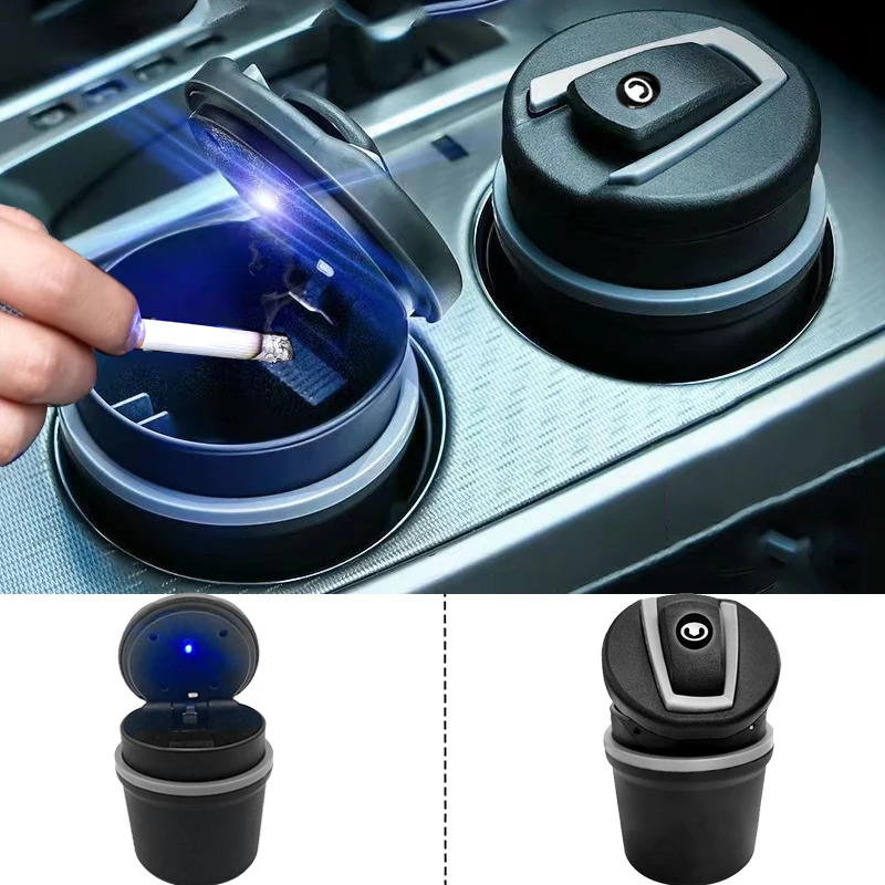 

Car Ashtray with Led Light Smoke Free Car Supplies for Great Wall Hover H3 H5 M4 Poer Pao Voleex C30 Wingle 5 Florid Accessories