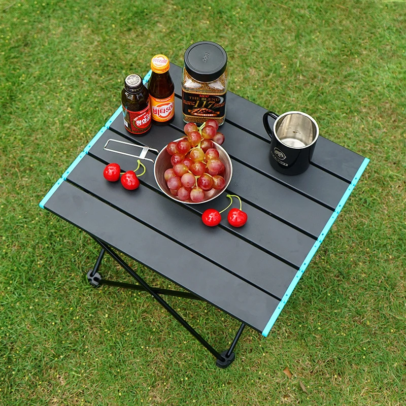 

Picnic Portable Folding Camping Table Aluminum Alloy Foldable Picnic Tables Outdoor Desk Barbecue Table Hiking Traveling Table