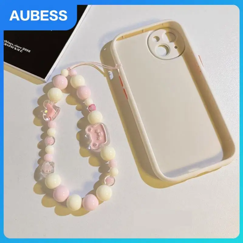 

Exquisite Mobile Phone Lanyard 17.00g Car Key Pendant A Girls Heart Pendant Keychain Strong Mobile Phone Decoration Gifts