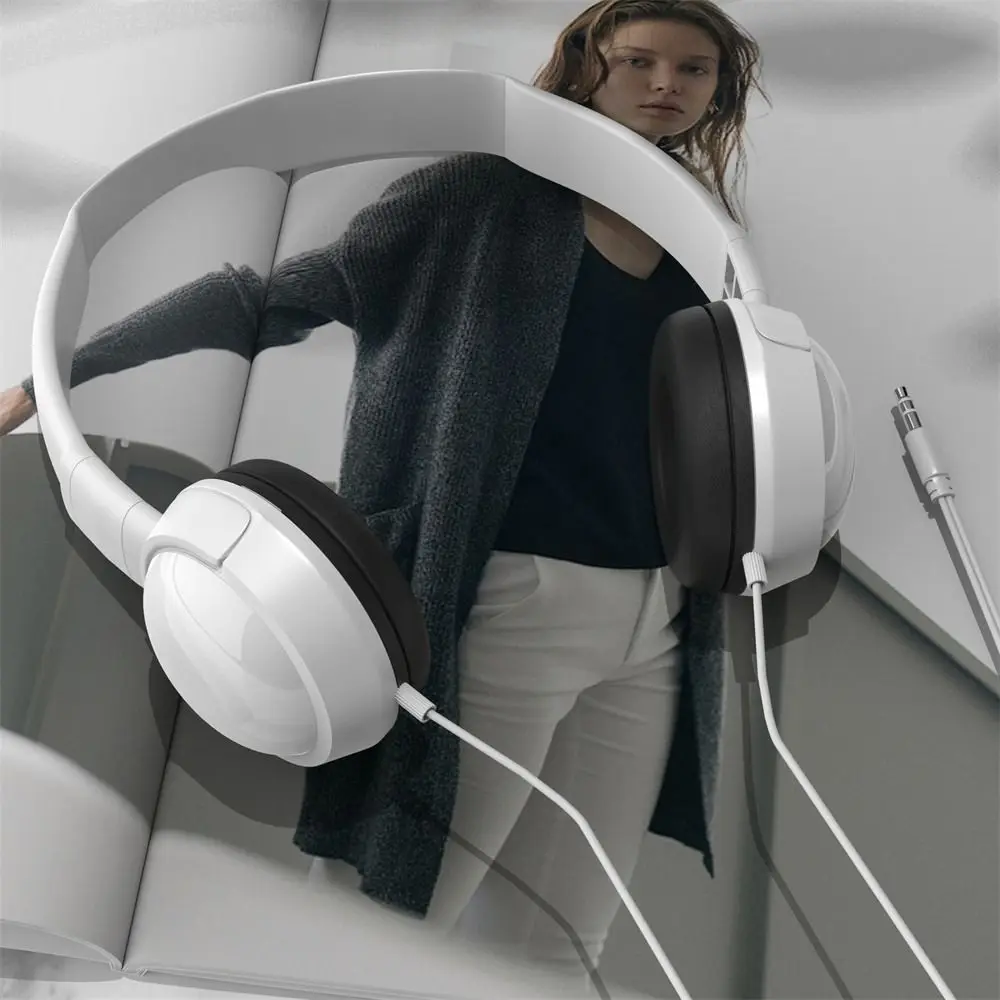 Накладные наушники Wierd регулируемые музыкальные стереонаушники 3 5 мм Hi-Fi с басами