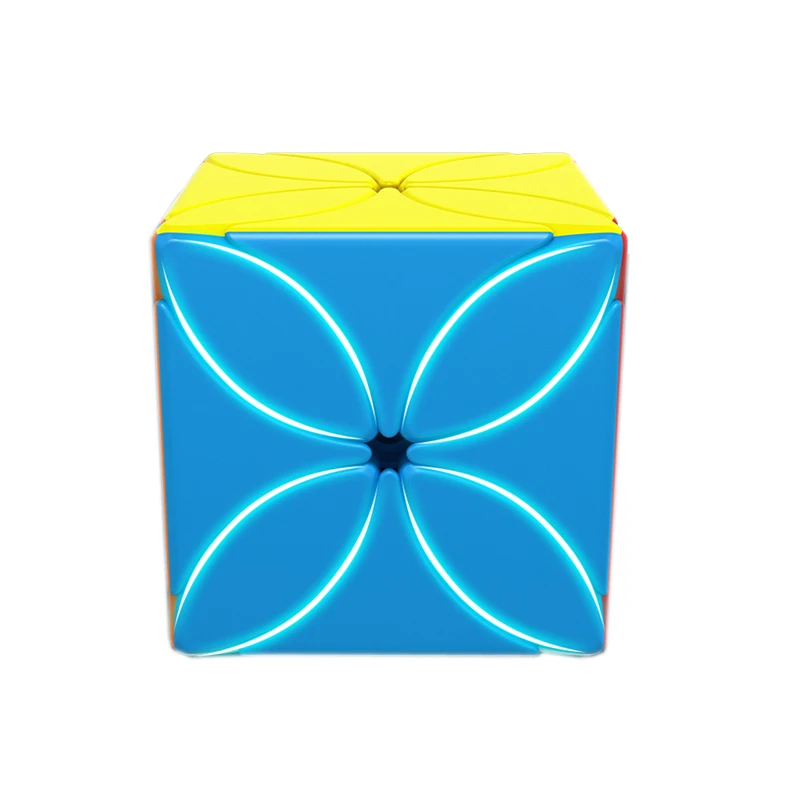 

Moyu Meilong Clover Magic Cube Fidget Toys Antistress Stickerless Cubo Magico MFJS Four Leaf Magic Speed Cube for Kids Gift