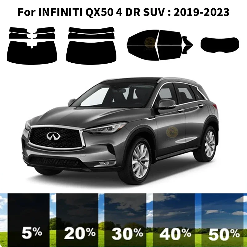 

Нанокерамическая Автомобильная УФ-пленка Precut для окон, автомобильная пленка для окон INFINITI QX50 4 DR SUV 2019-2023