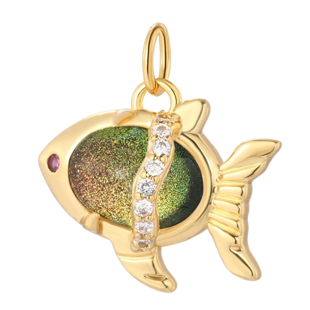 Шармы Magic Fish медные золотистого цвета