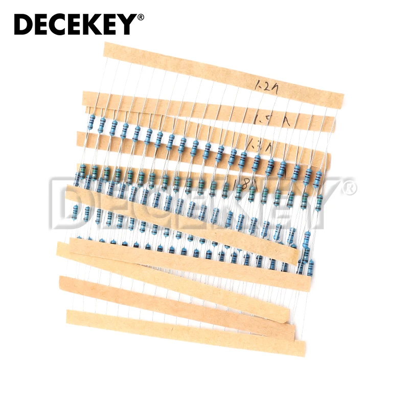 Набор металлических пленочных резисторов 1/4 Вт 3120 шт. 156 значений