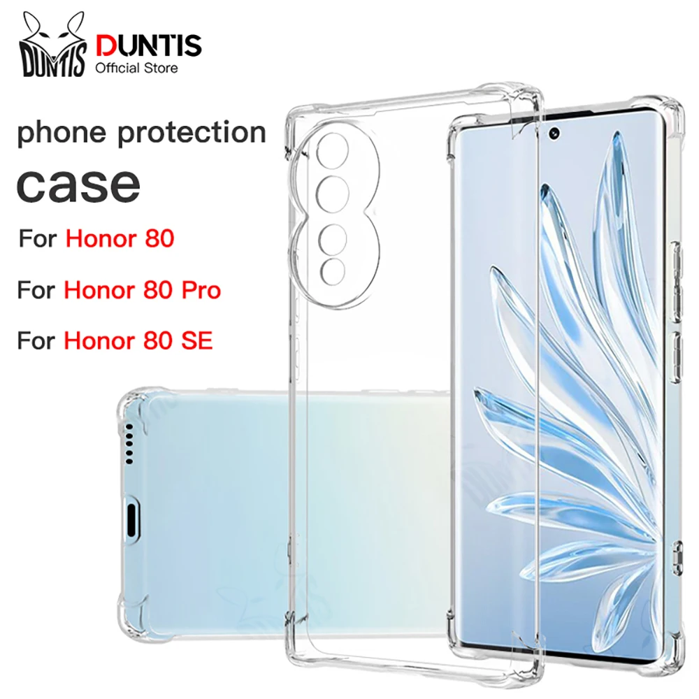 

Clear Shockproof Phone Case for Huawei Honor 80 Pro SE 5G Transparent Silicone Case for Honor80 Pro SE Back Cover Accessories