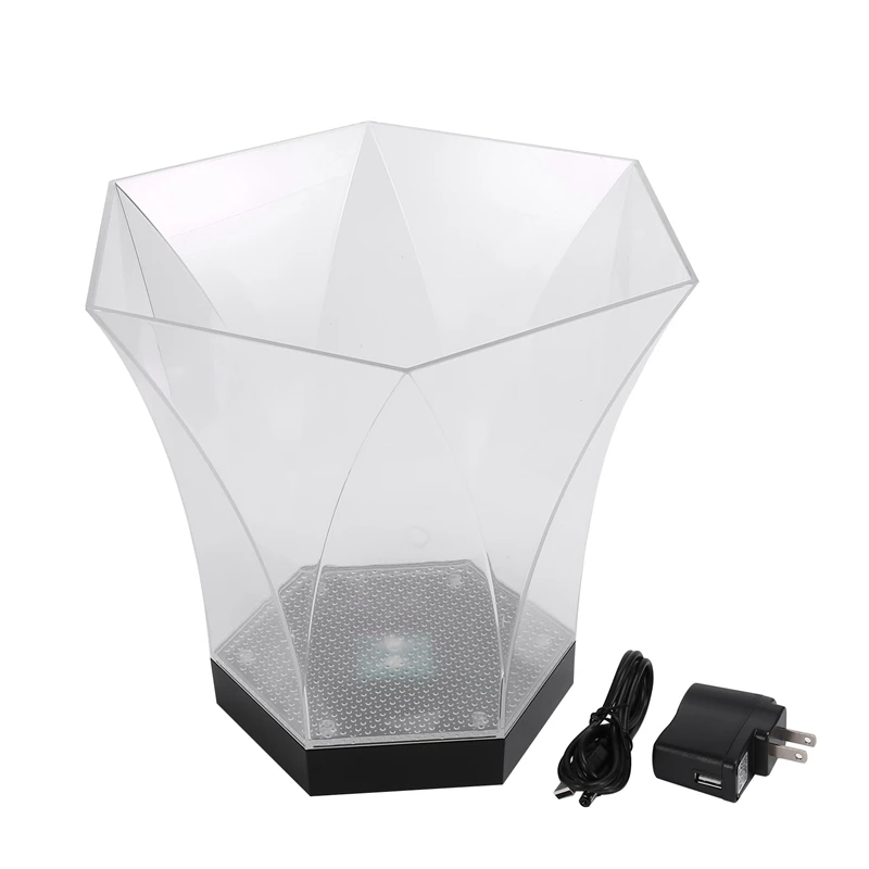 

Большой Вместительный полигональный фон для бара 5 л, для ночного клуба, для освесветильник, для шампанского, виски, пива, баров