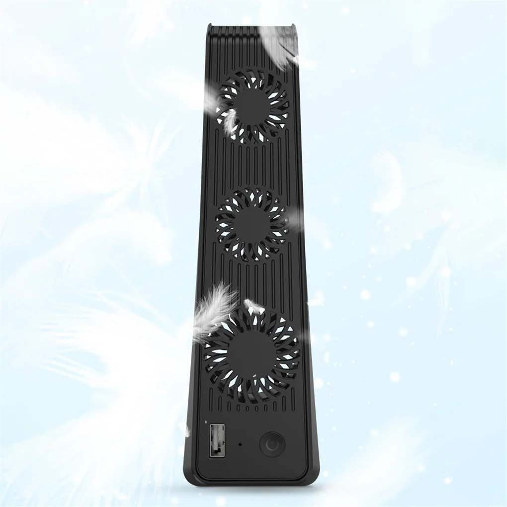 

Game Console USB Powered Cooling Fan Low Noise External Direct Fit Heat Dissipation Cooler Replacement for PlayStation