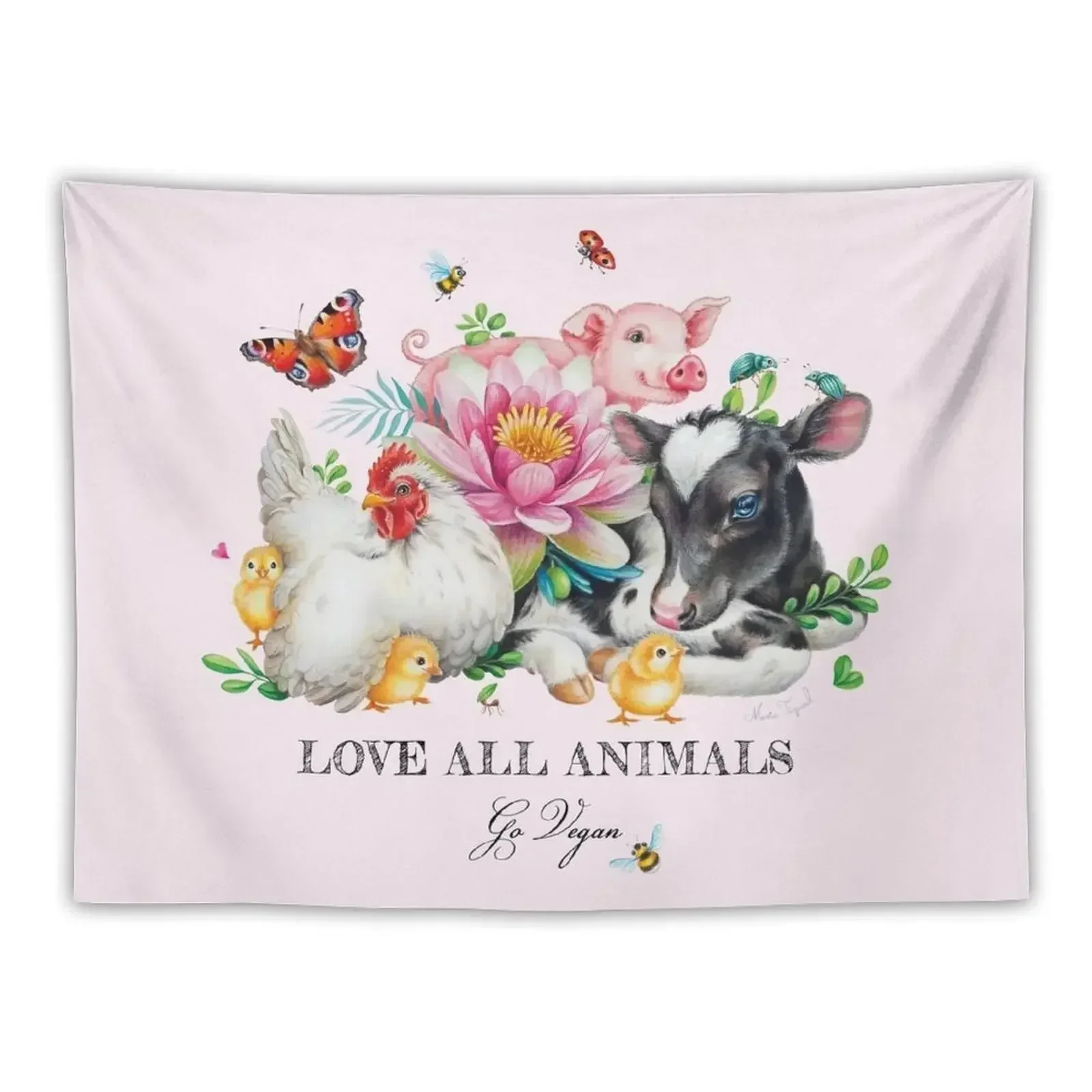 Веганское лето от Maria Tiqwah Гобелен Японский декор комнаты Декор Эстетический