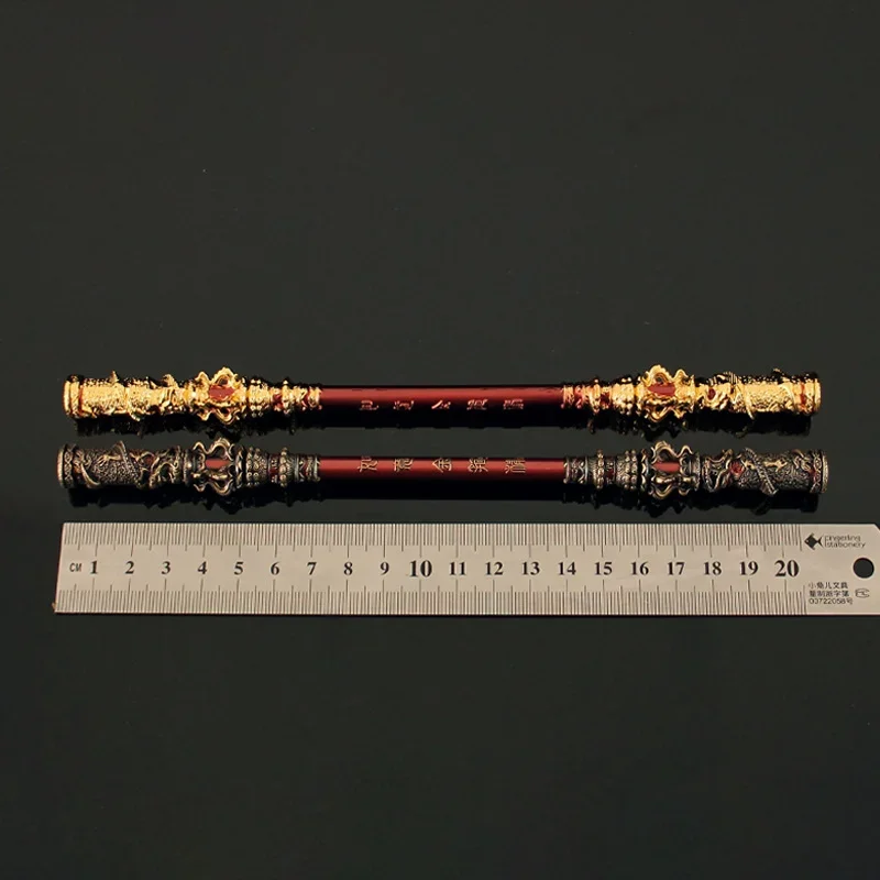 Фото Черная миф модель оружия Wukong игрушки Горячая игра черный миф Wukong Обезьяна Король бар Ruyi Jingu Bang металлическая модель коллекционные игрушки подарок №3