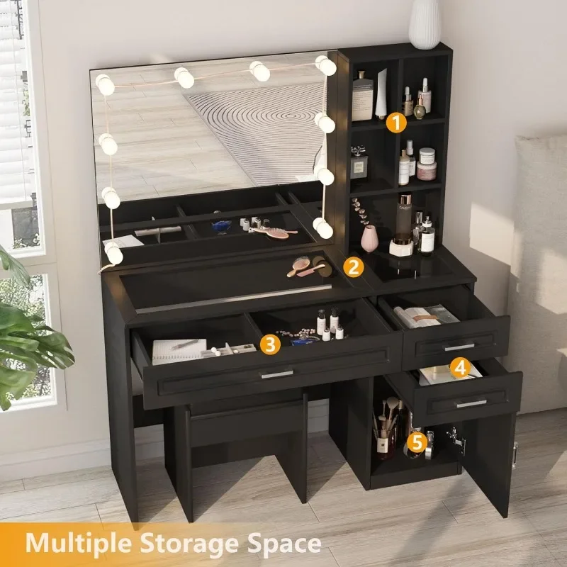 Настольное зеркало с подсветкой столовое стекло 3 кухонными прищепками большое HD