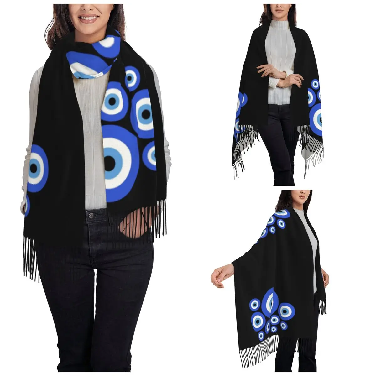 Турецкий и греческий амулет от сглаза Nazar шарф для женщин зимние теплые