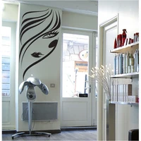 hair beauty salon nail stylist wall woman decals vinyl sticker girls room bedroom living room design art mural