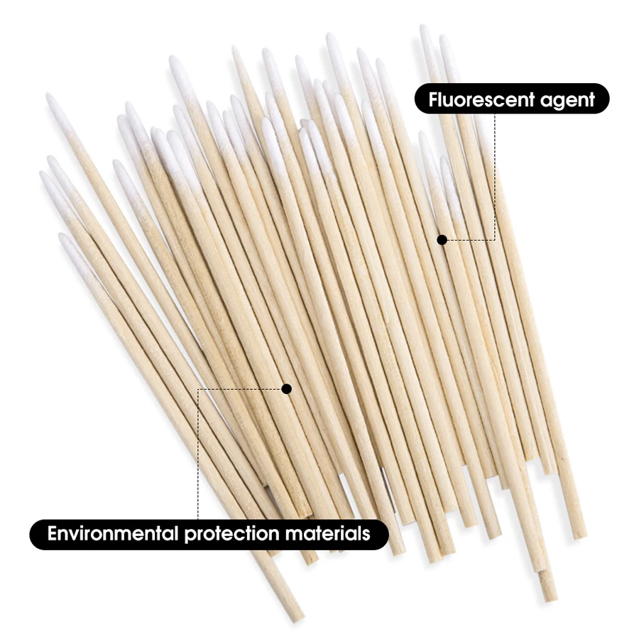 1/2/3/4/5/6 шт./упаковка тонкие ватные палочки