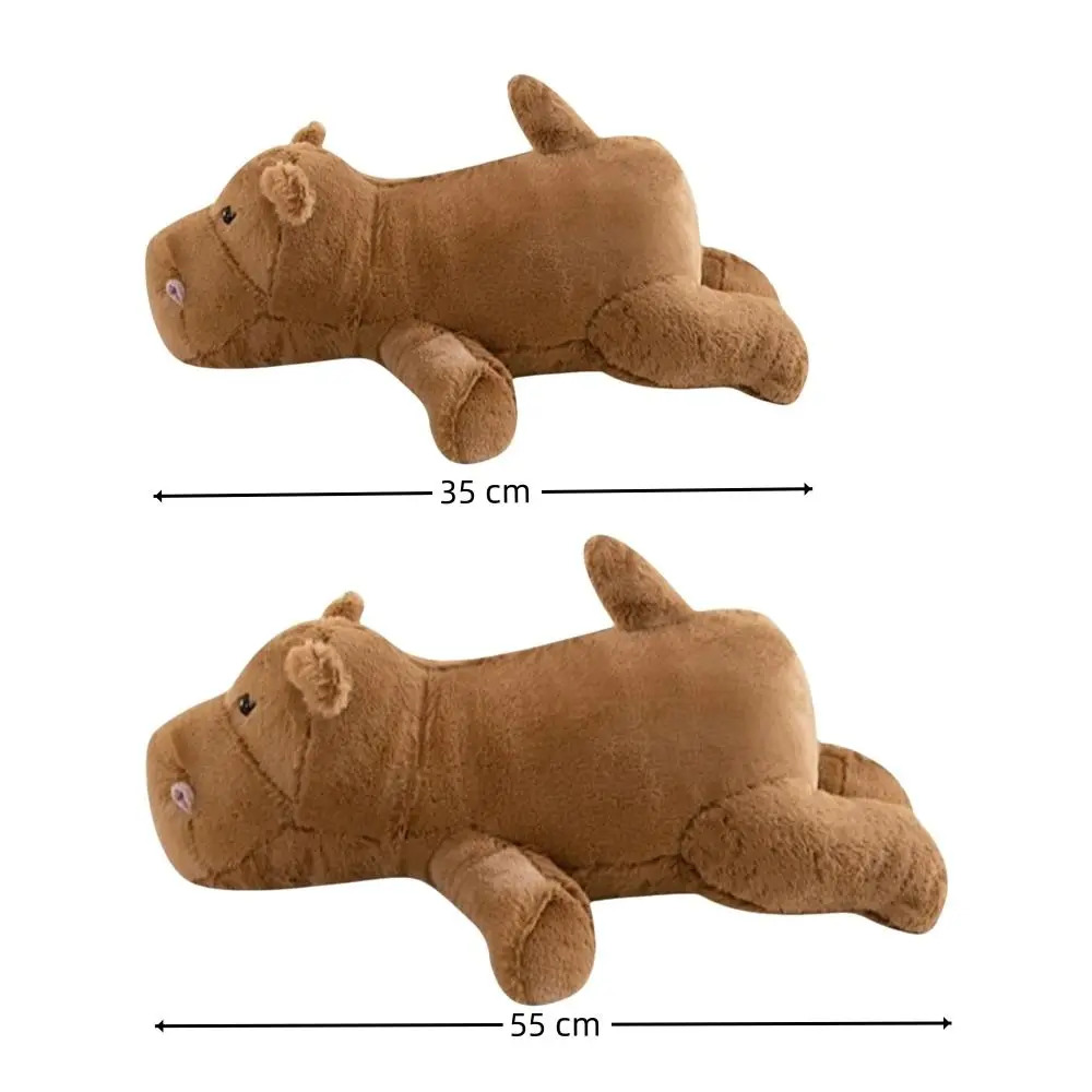 Новый Moodeng Hippo детская плюшевая игрушка коричневая мягкая кукла бегемот