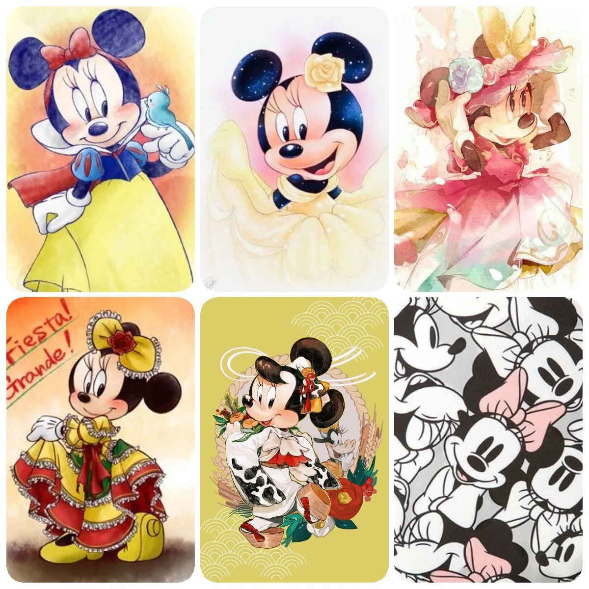 

Disney Cartoon Minnie Mouse Princess DIY Painting by Numbers Oil Painting on Canvas Home Decor Gift Bedroom Kids Room Decoration