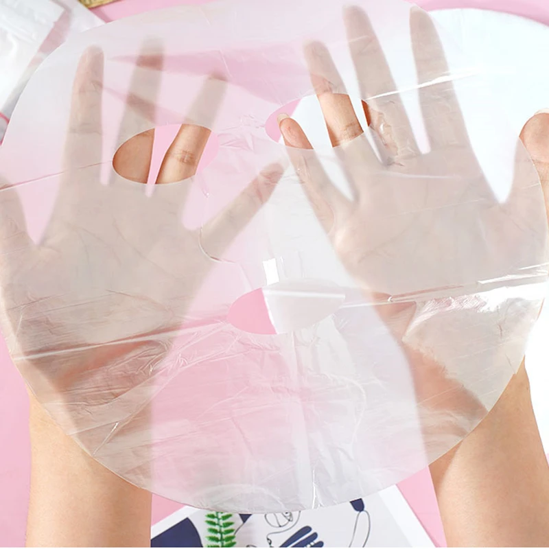 100 шт. пластиковая пленка для ухода за кожей полностью Очищающая маска лица